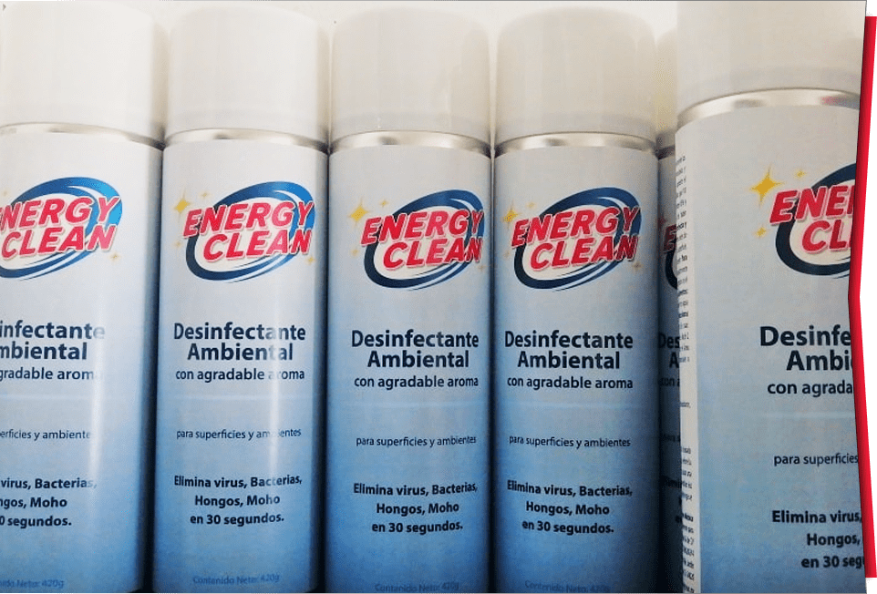 Energy Clean - Desinfectante en aerosol